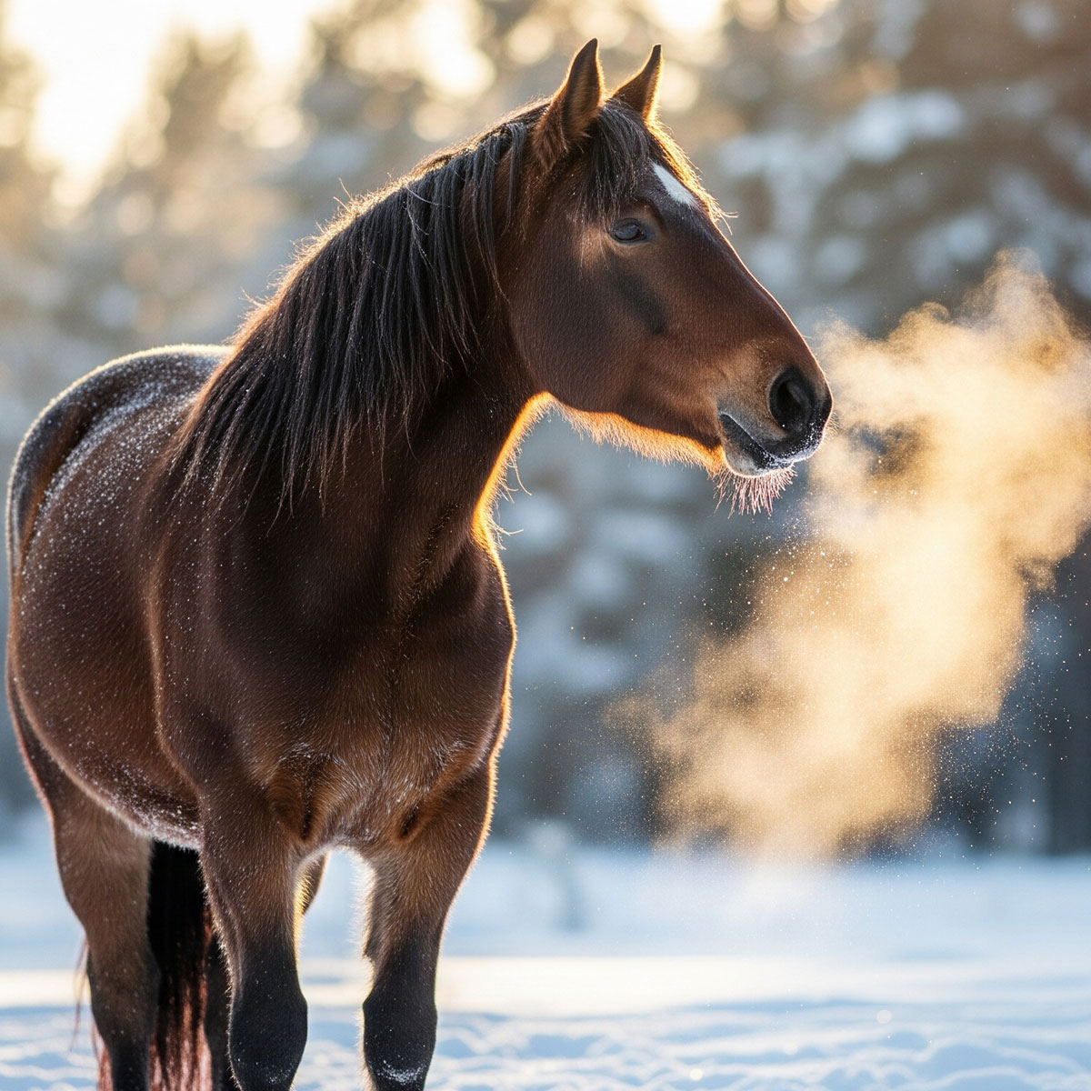 i cavalli soffrono il freddo